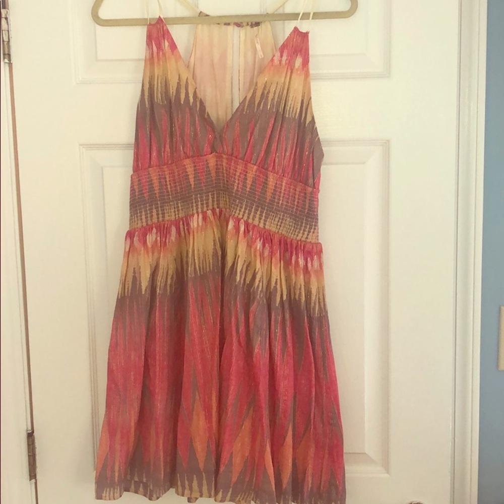 Free People Halter Top Printed Dress